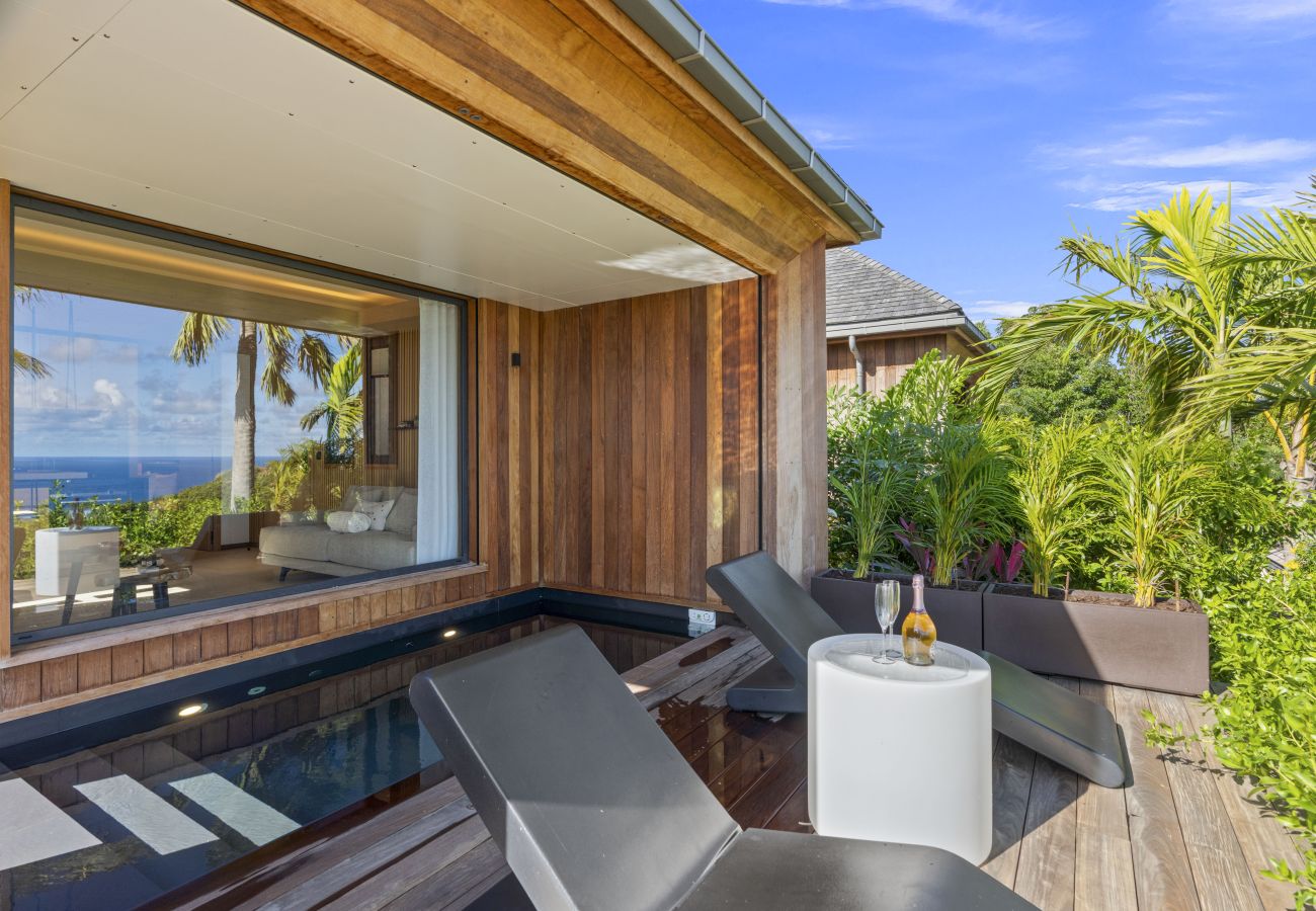 Bungalow à Saint Barthélemy - Star - Ocean view villa with private plunge pool