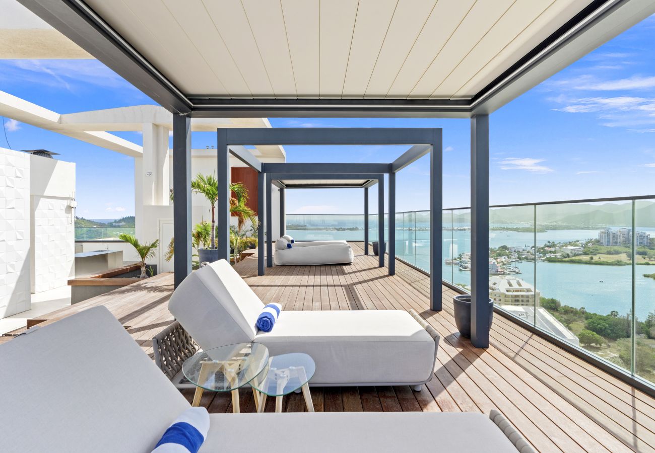 Apartment in Cupecoy - B-2000 Stunning penthouse with balcony and rooftop