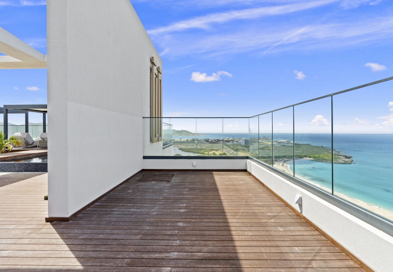 Apartment in Cupecoy - B-2000 Stunning penthouse with balcony and rooftop